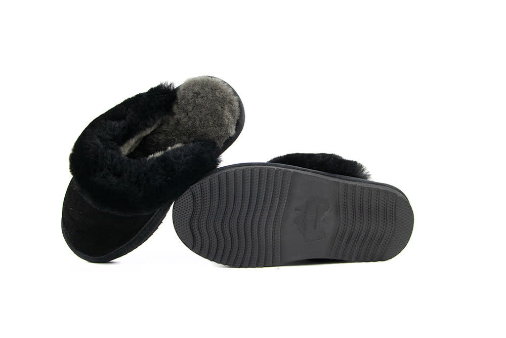 Warmbat Flurry Kids Black Black Suede