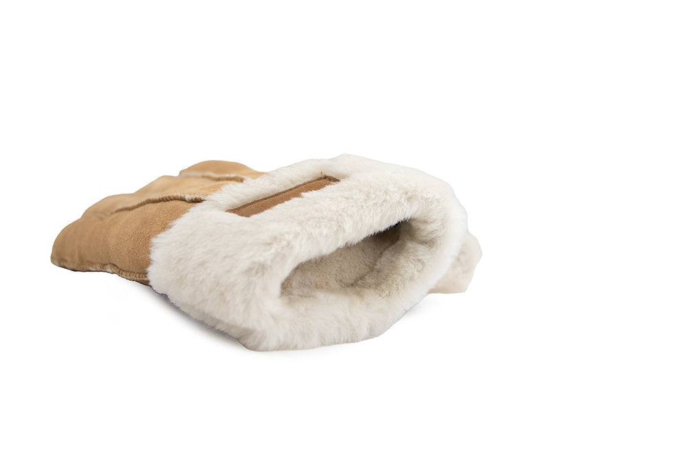Warmbat Glove Women Lammy Patchwork Stone