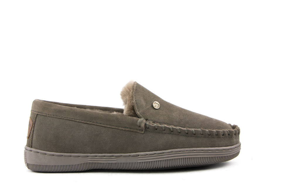 Warmbat Pantoffels Grizzly Grijs Suede