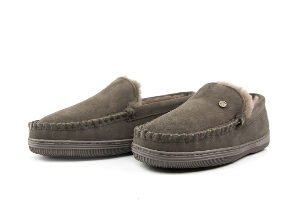 Warmbat Pantoffels Grizzly Grijs Suede