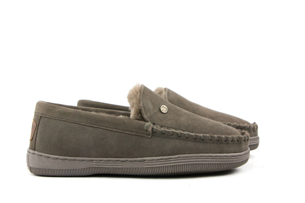 Warmbat Pantoffels Grizzly Grijs Suede