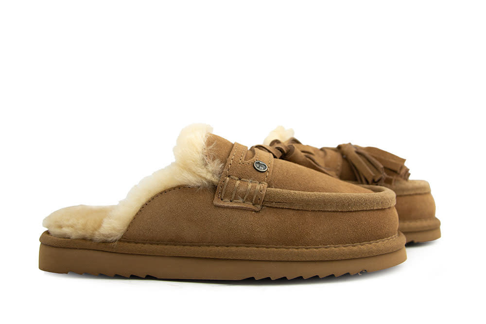 Warmbat Temora Tassels Beige Suede