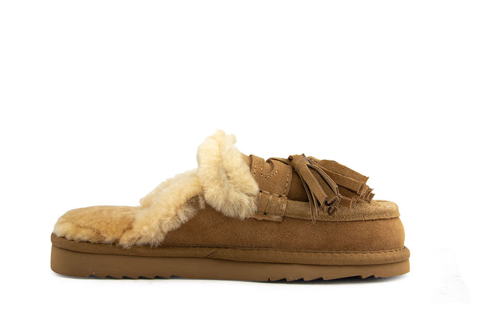 Warmbat Temora Tassels Beige Suede