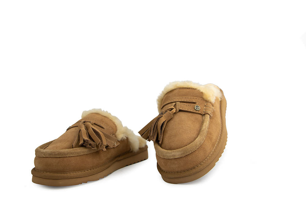 Warmbat Temora Tassels Beige Suede