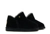 Warmbat Pantoffels Willow Zwart Suede