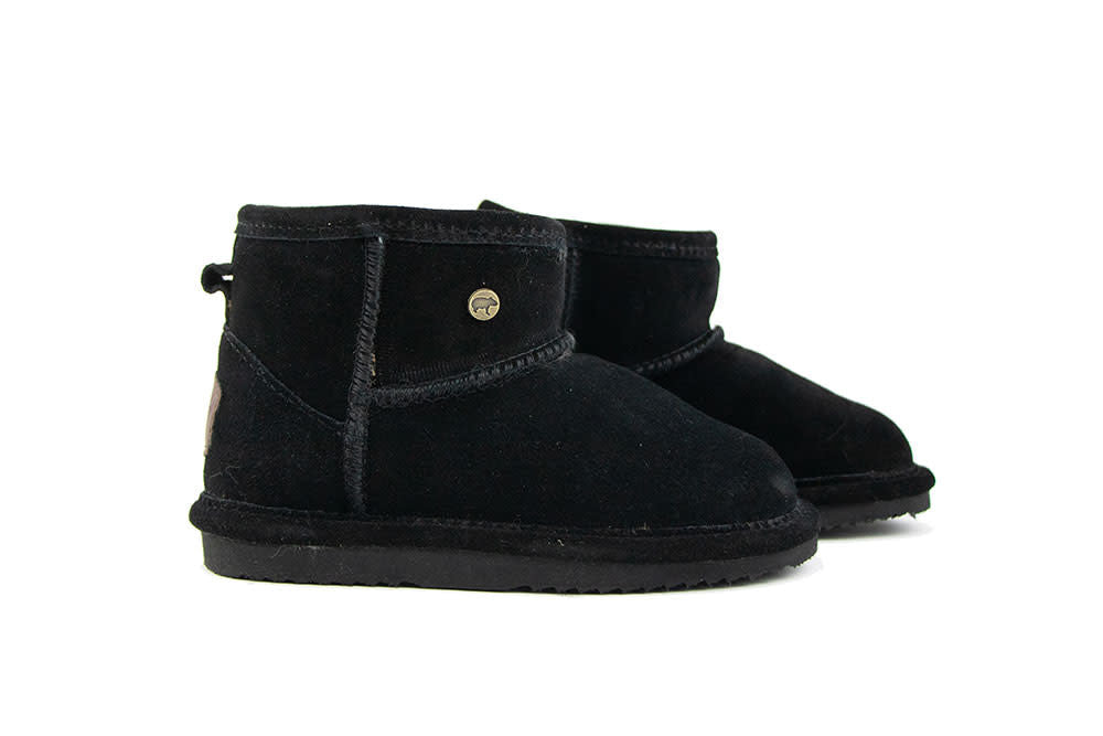 Warmbat Pantoffels Wallaby Kids Black