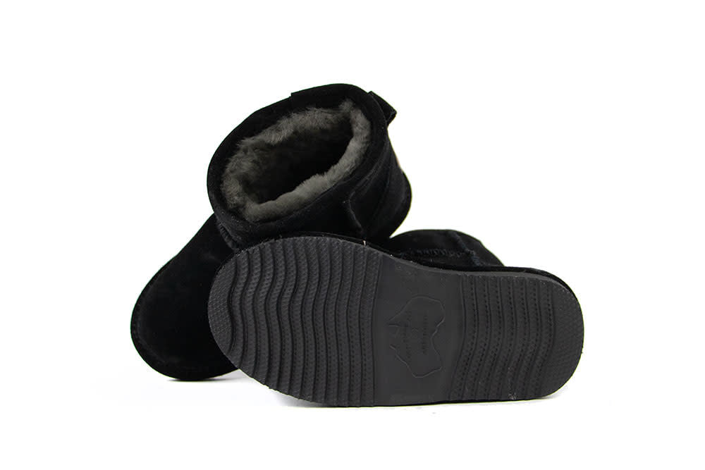 Warmbat Pantoffels Wallaby Kids Black