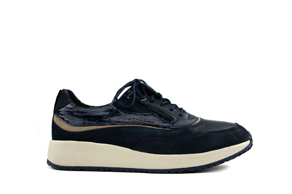 Wolky Sneaker Sprint Leather Blue Combi