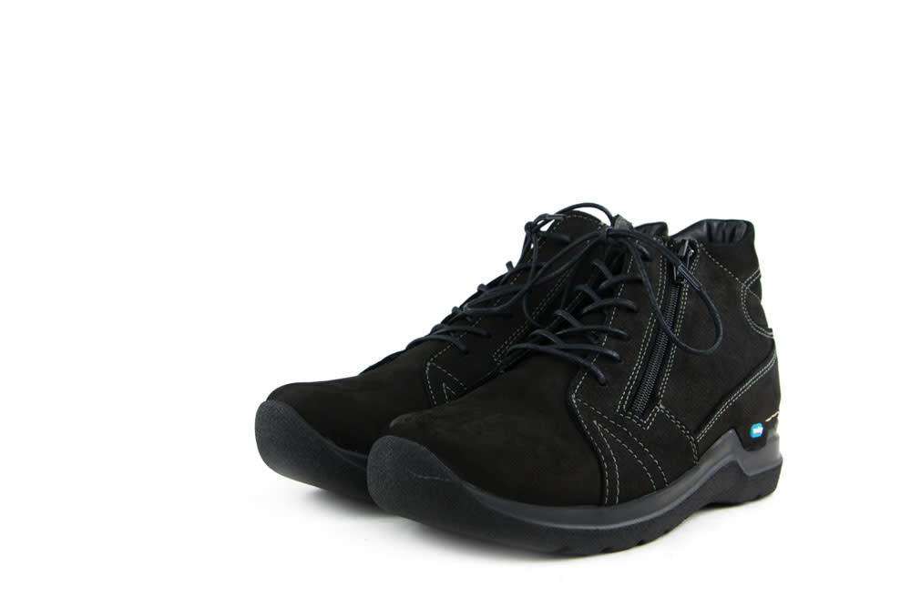 Wolky Hoge Veter Why Black Antique Nubuck