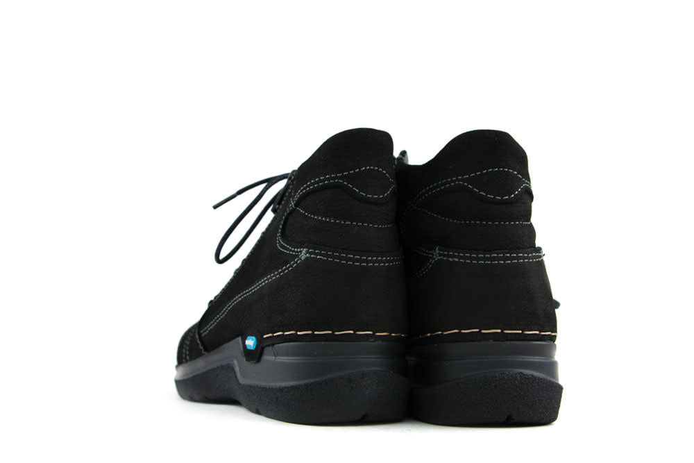 Wolky Hoge Veter Why Black Antique Nubuck