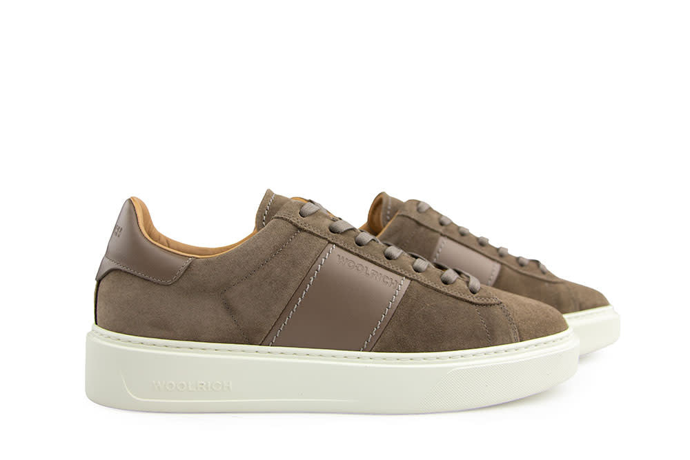 Woolrich Sneaker Taupe Camoscio Calf