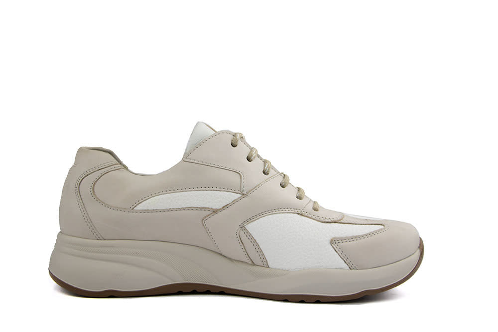 Durea Sneaker Offwhite Wit Taupe